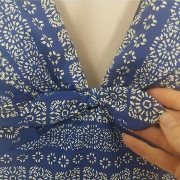 Robin Piccone Front Tie One-Piece Swimsuit Cornflower 6 NWT - Picture 9 of 13